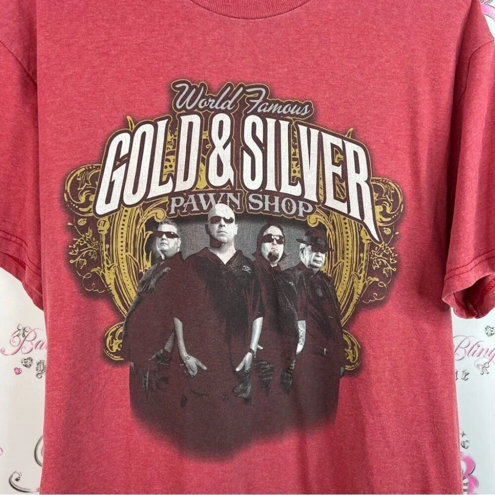 Pawn stars tshirt gold silver Red Graphic T-Shirt tv show world famous